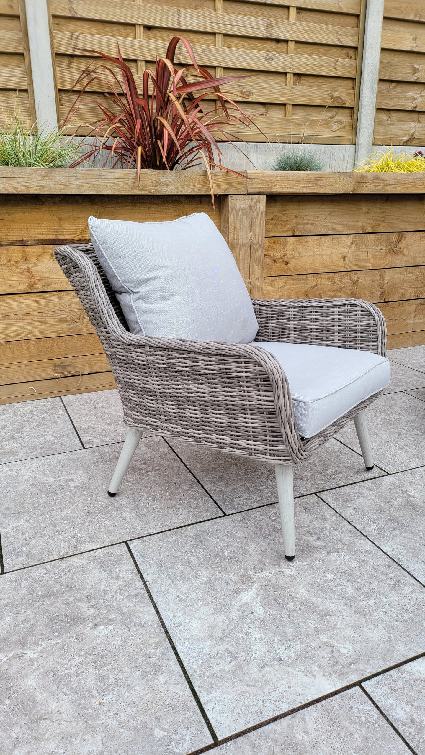 Signature Weave - Danielle Sofa Lounge Set in Fine Grey Wicker